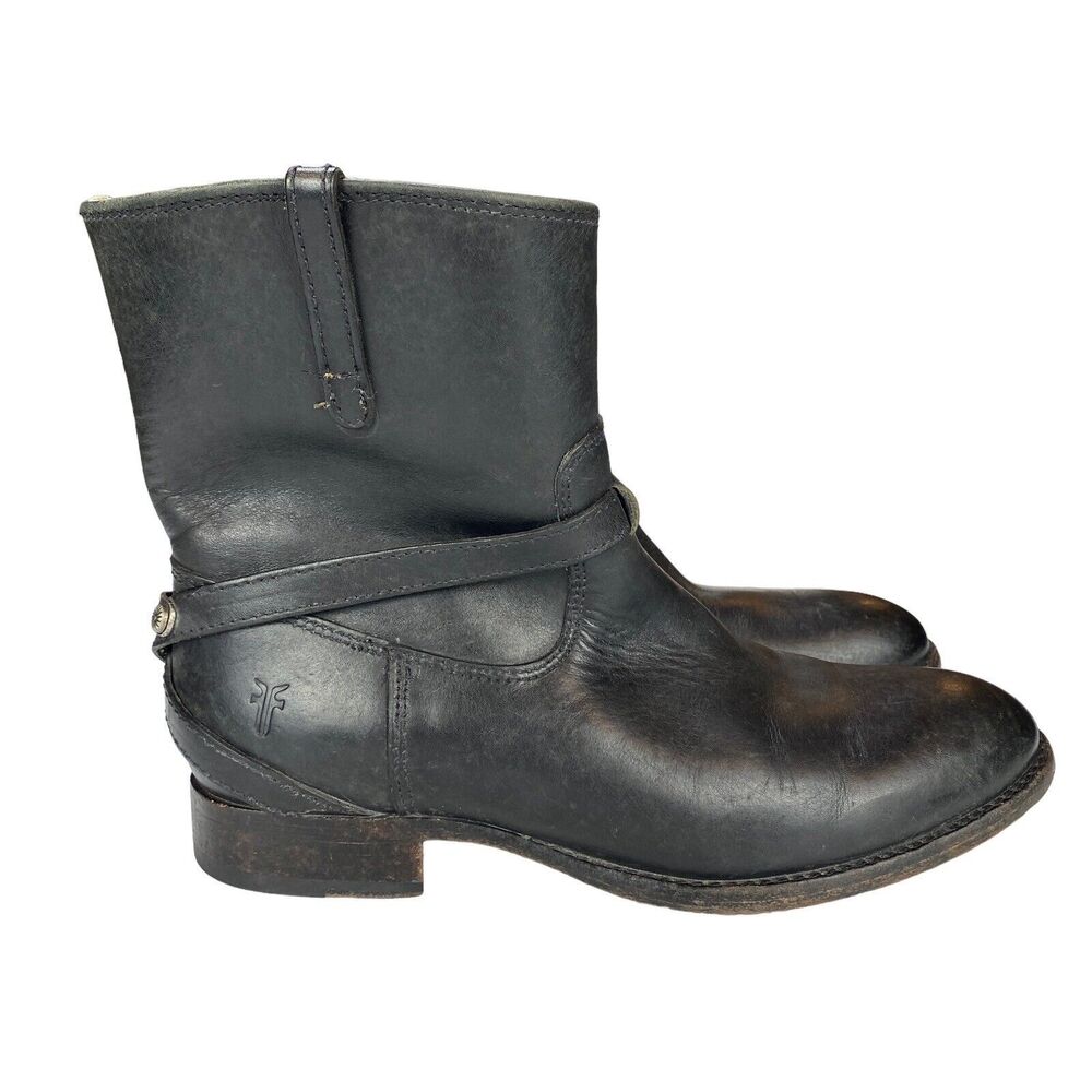 Frye Women's Lindsay Plate Short Boot 76980 Leather Women Size 7 B Distressed‎